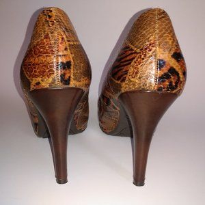 COPY - Candie's Stanton Print Peep Toe Pump 7.5 M